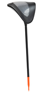 Coluna solar com 2 LED brancos