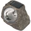 Rocha solar com 3 LED brancos em poliresina