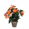 Planta Artificial - Hibiscus Laranja - MICA