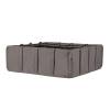 Horta quadrada geotextil - cinza-acastanhado- 550L