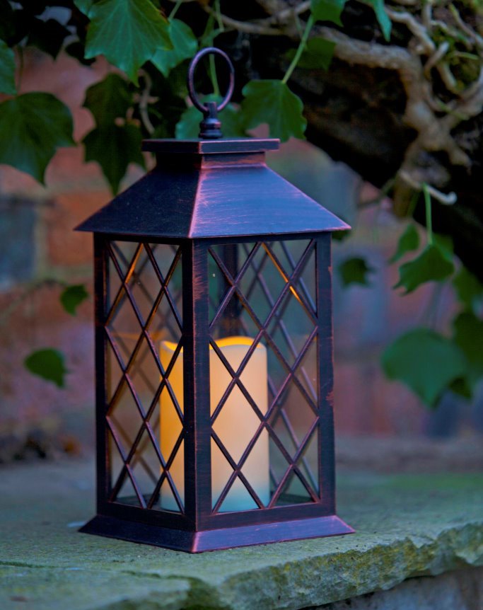 Lanterna com LED - Treliça - Smart Garden