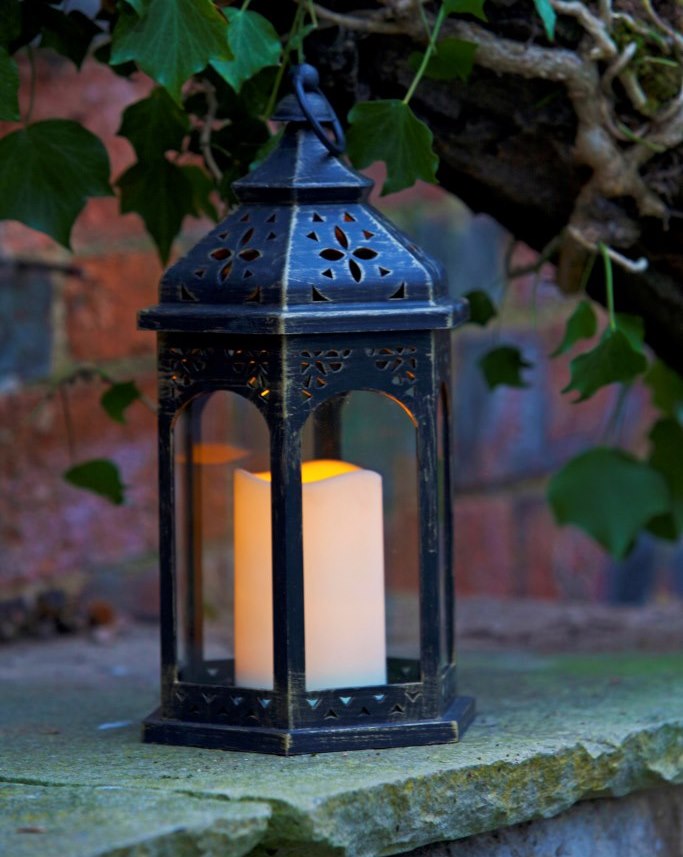 Lanterna com LED - Estilo Marroquino- Smart Garden