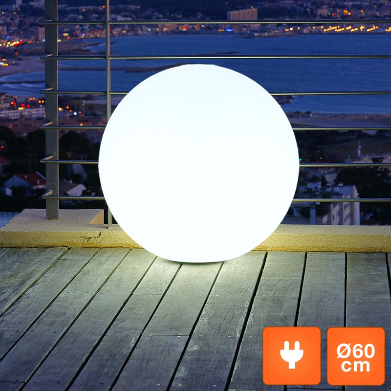 Bola Branca Luminosa com ficha - Ø 60 cm