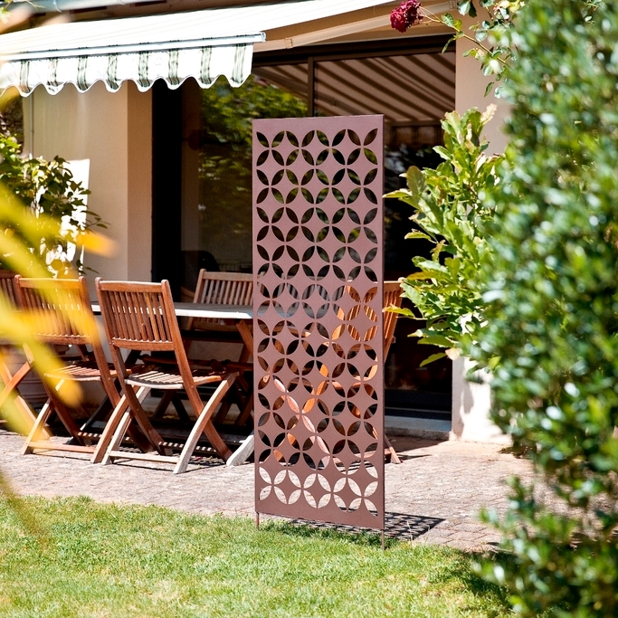 Treliça Decorativa em Metal - Quadrícula- 0,6x1,5m